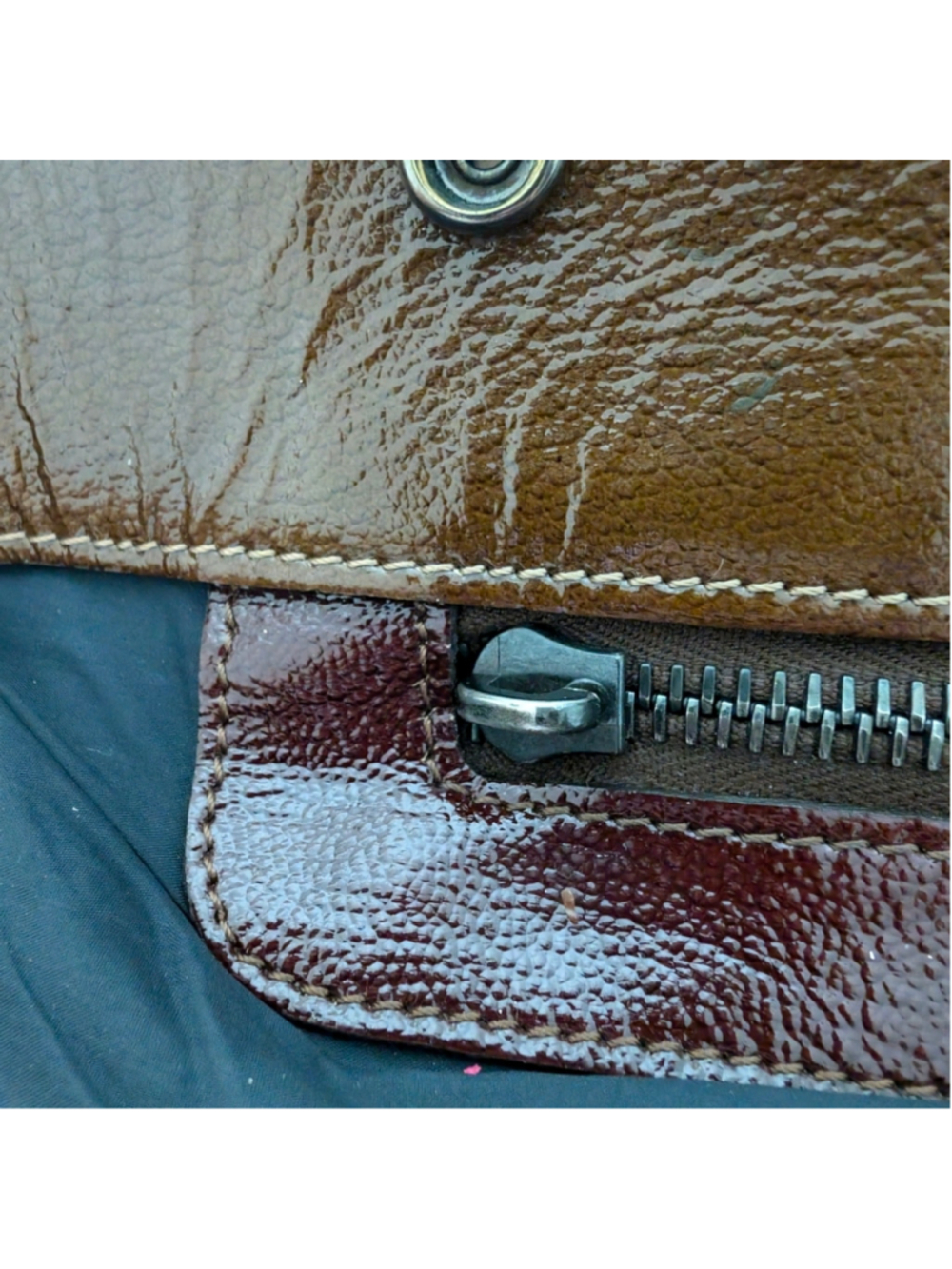 Rare Vintage Marni Patent Leather Colour Block Bubble Bag Shoulder/Crossbody - Picture 13 of 17